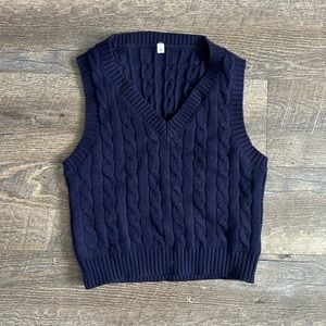Navy Blue Sweater Vest